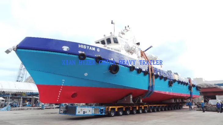 SPMT For Yacht Transport